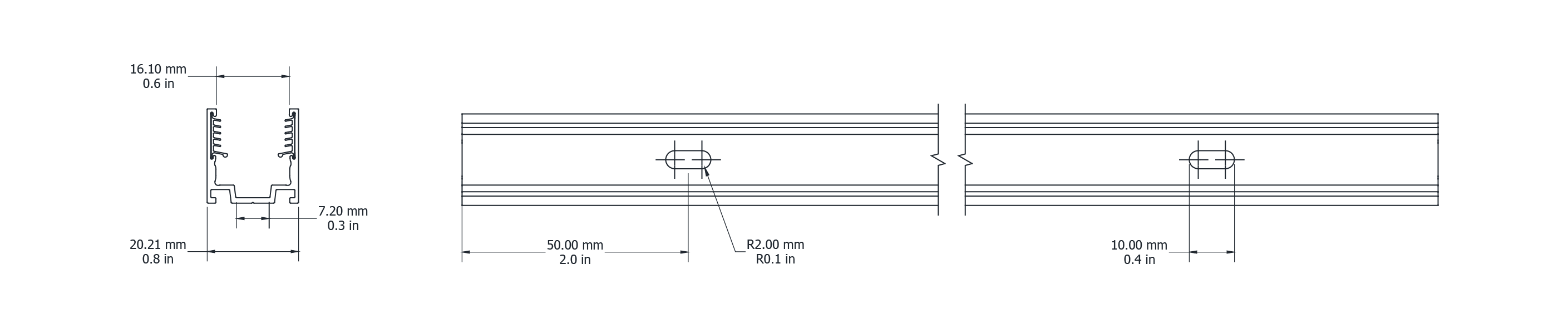 Drawing Image for Ultimo Neon 16 Surface Grip Profile