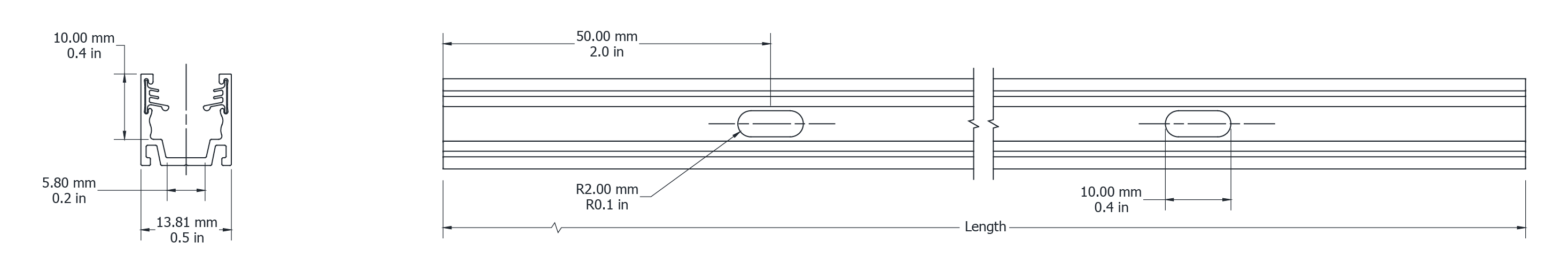 Drawing Image for Ultimo Neon 10 Surface Grip Profile