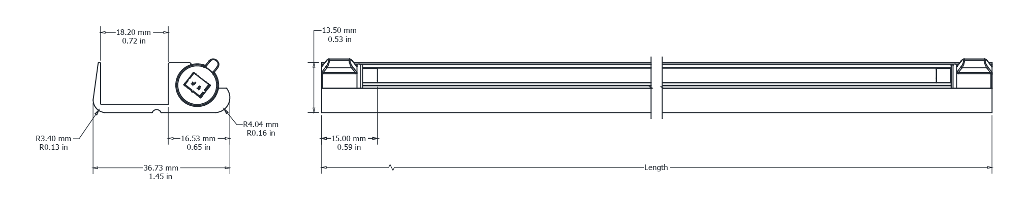 Drawing Image for Trim Track Adjustable 18