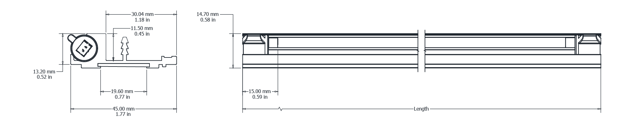 Drawing Image for Heel Track Adjustable
