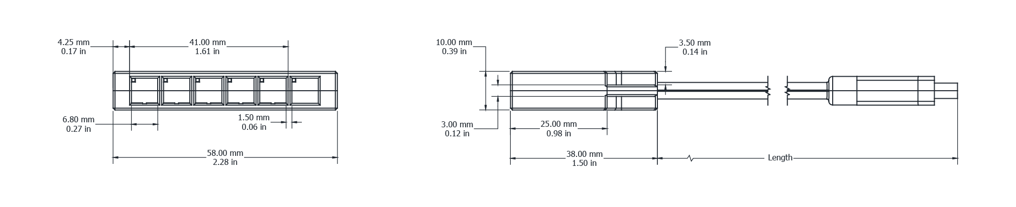 Drawing Image for Joinery Drive 6 Way Distribution Box