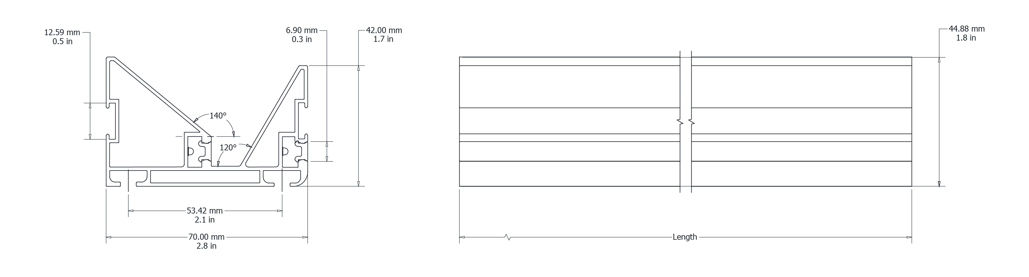 Drawing Image for Lowtrack Door Pull Dual