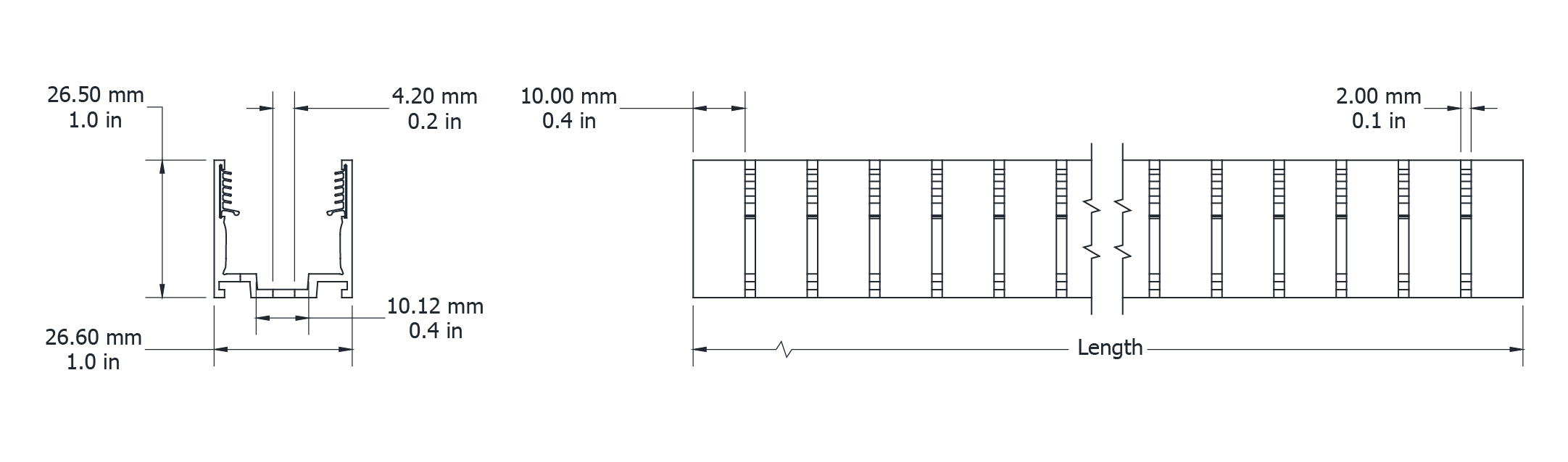 Drawing Image for Ultimo Neon 22 SV Flexible Grip Profile