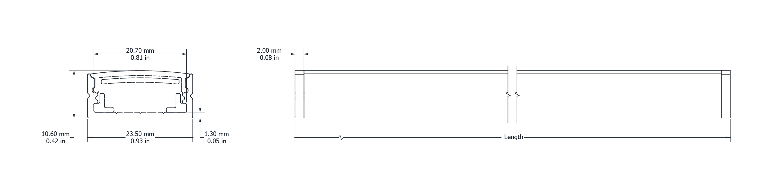 Drawing Image for Flex Profile Surface 2411