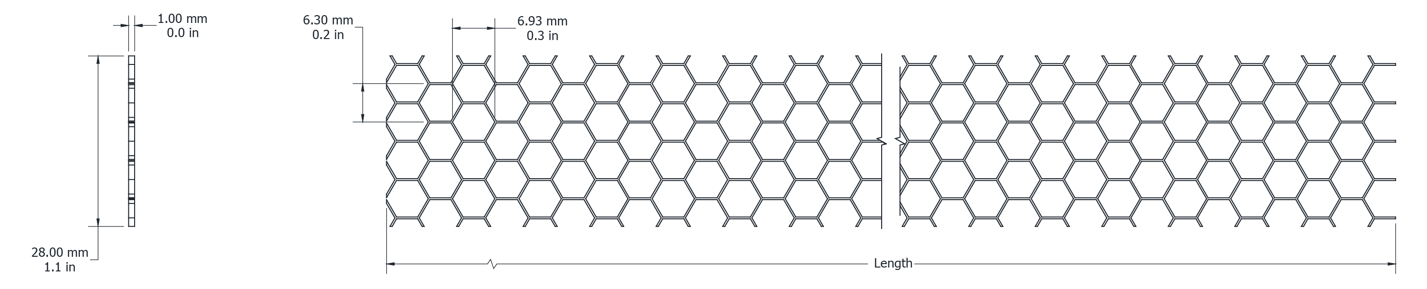 Drawing Image for Element 40 Anti-Galre Honey Comb