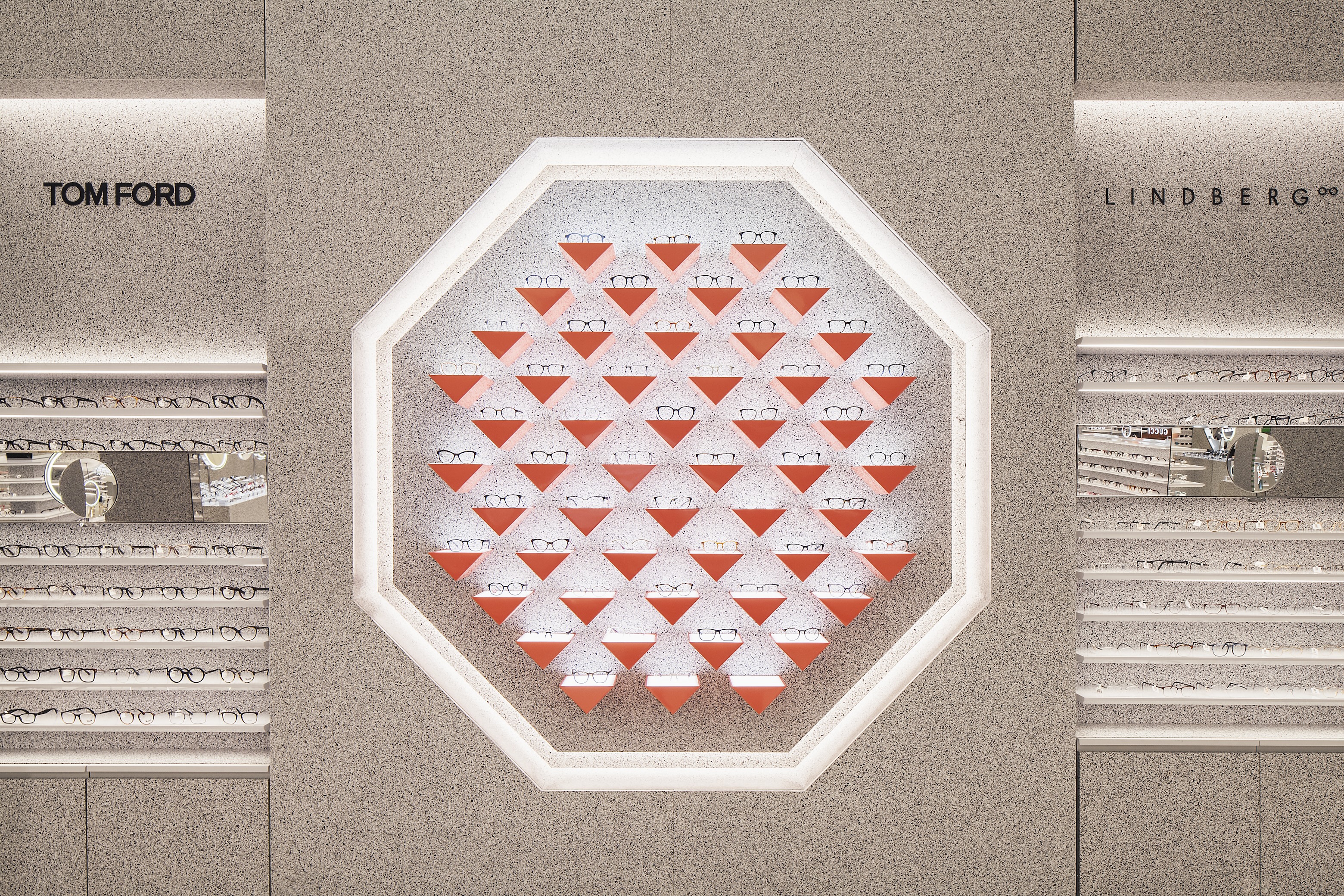 Selfridges Eyewear Destination London featuring bespoke retail LED lighting design