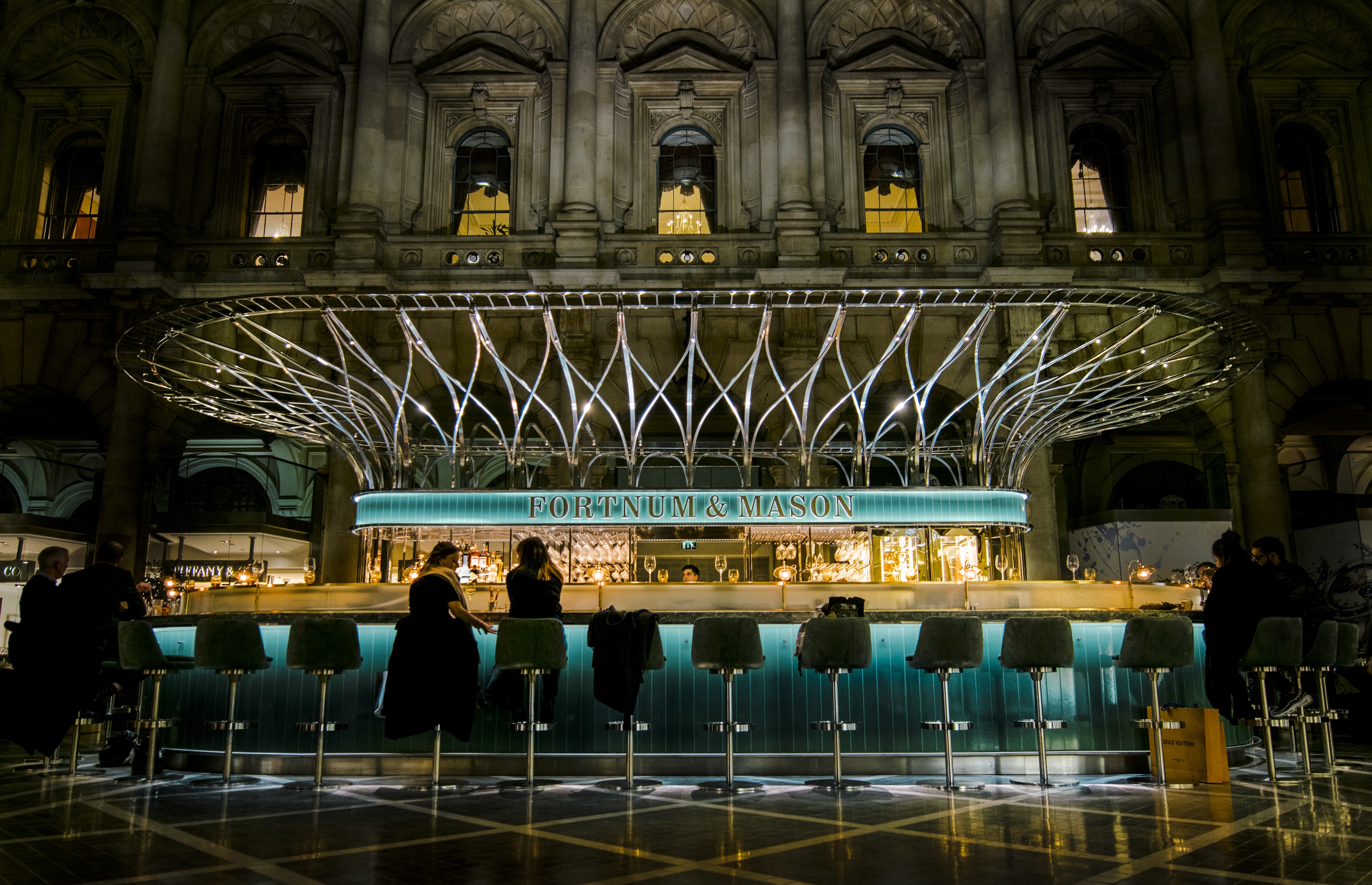 Fortnum and Mason London featuring bespoke architectural LED lighting design