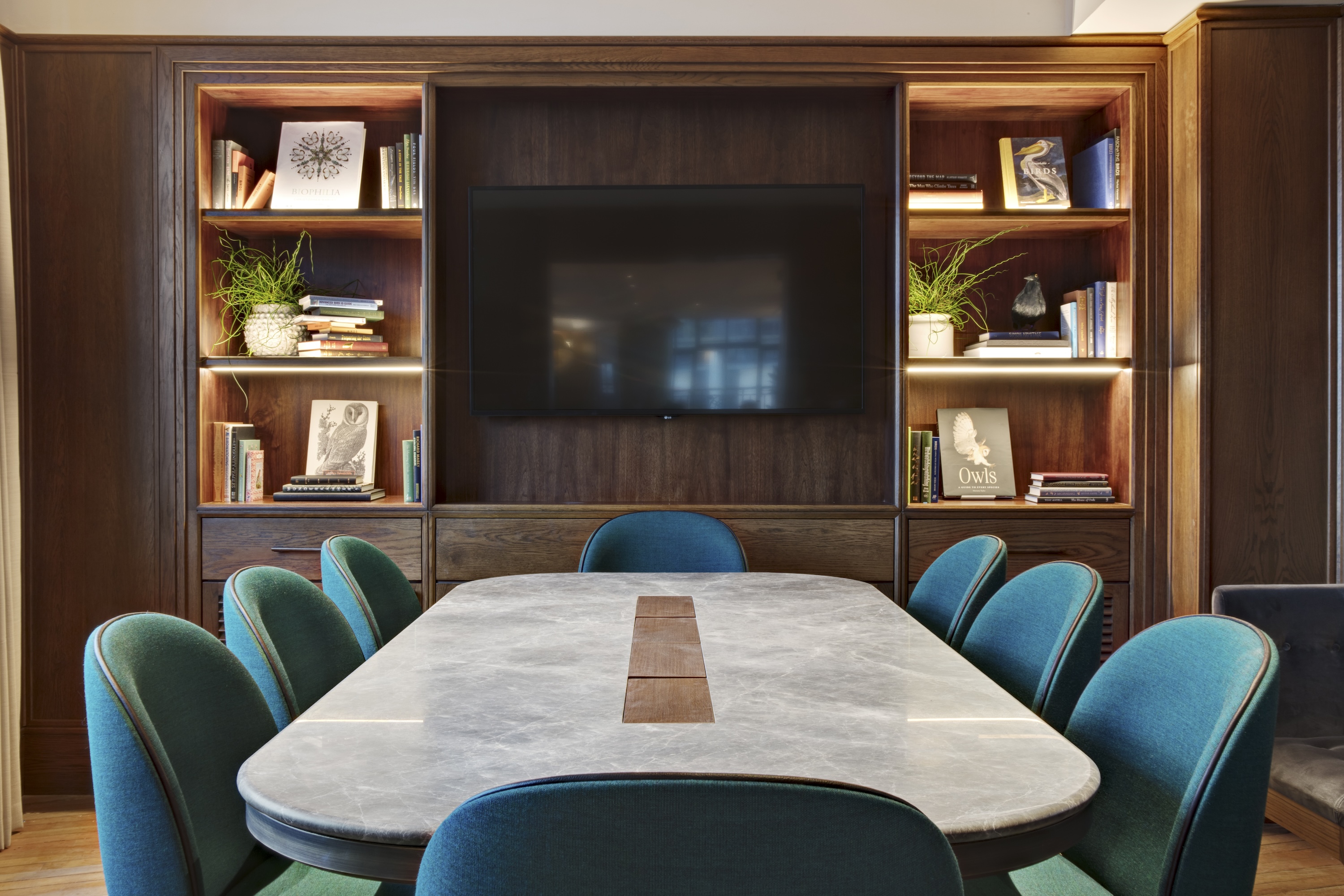 Maslow's Mortimer House London workplace featuring bespoke architectural LED lighting design