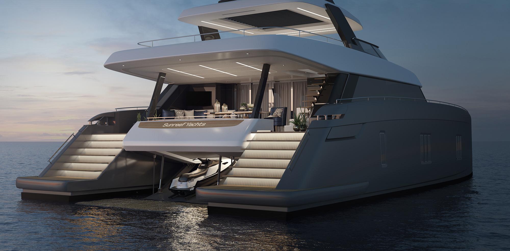 Luxury Catamaran yacht featuring bespoke marine LED lighting solutions by LEDFlex