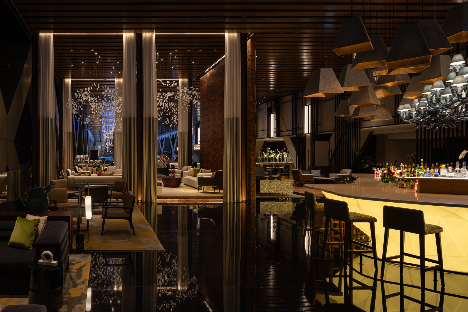 One Zaabeel Dubai luxury hotel interior showcasing premium hospitality lighting design by LEDFlex
