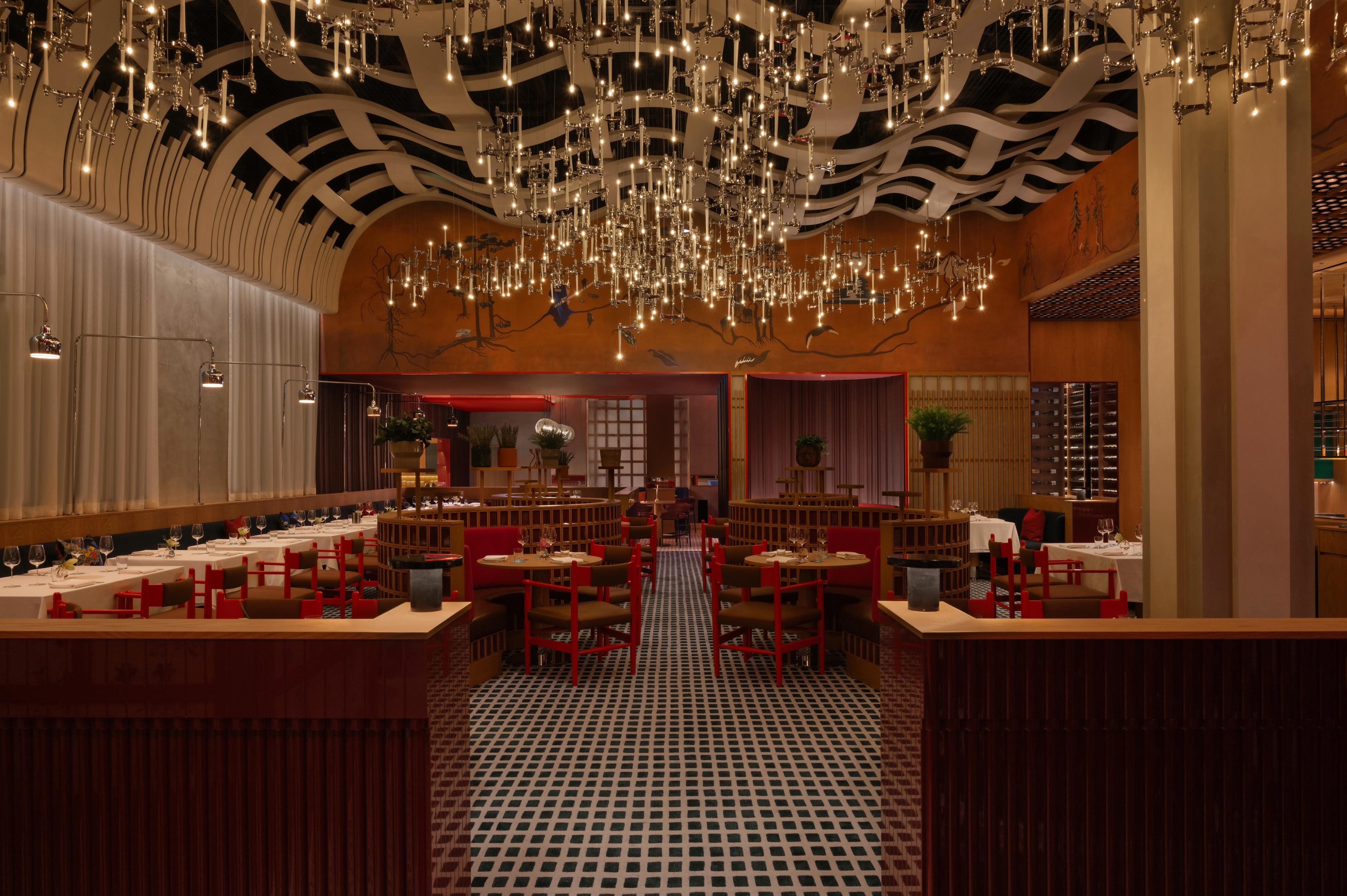 Studio Frantzén Dubai restaurant featuring bespoke architectural and ambient lighting by LEDFlex