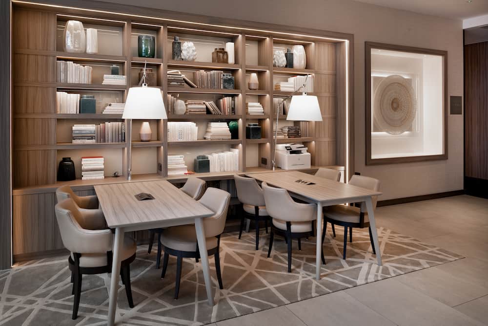 AC Hotel by Marriott Manchester interior featuring bespoke architectural LED lighting design